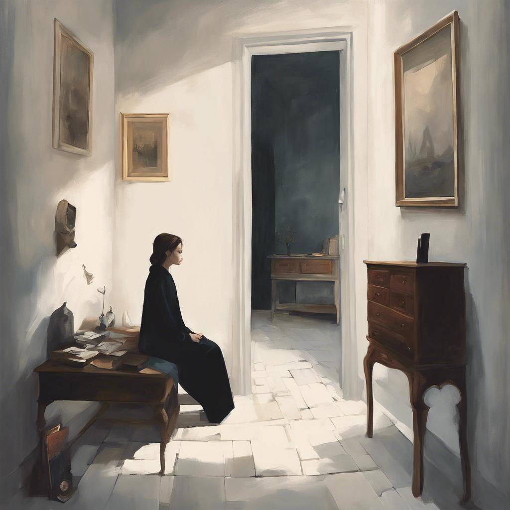 Elegant Painting in Modern Room
